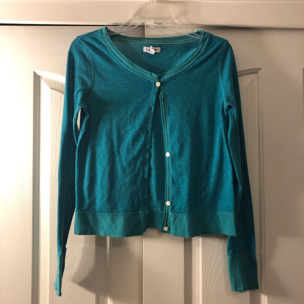 AEROPOSTALE- Teal cardigan